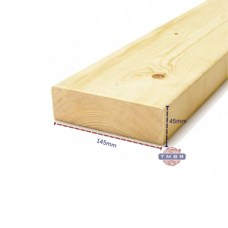Kalibruota graduota C24 mediena 45x145