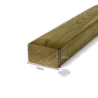 Kalibruota impregnuota C24 mediena 45×70