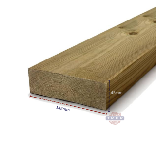 Kalibruota impregnuota C24 mediena 45×145