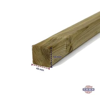 Kalibruota impregnuota C24 mediena 45x45