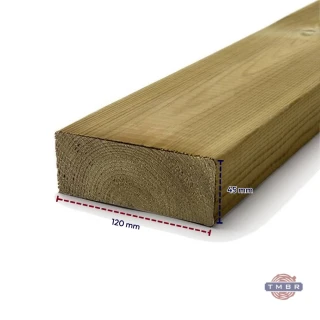 Kalibruota impregnuota C24 mediena 45x120