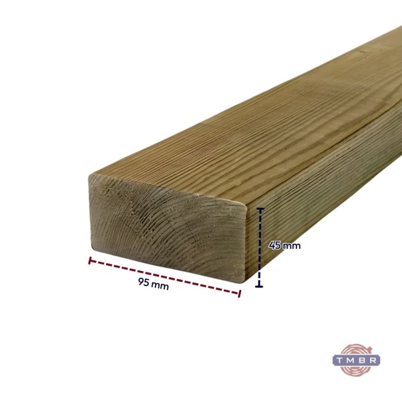 Kalibruota impregnuota C24 mediena 45x95