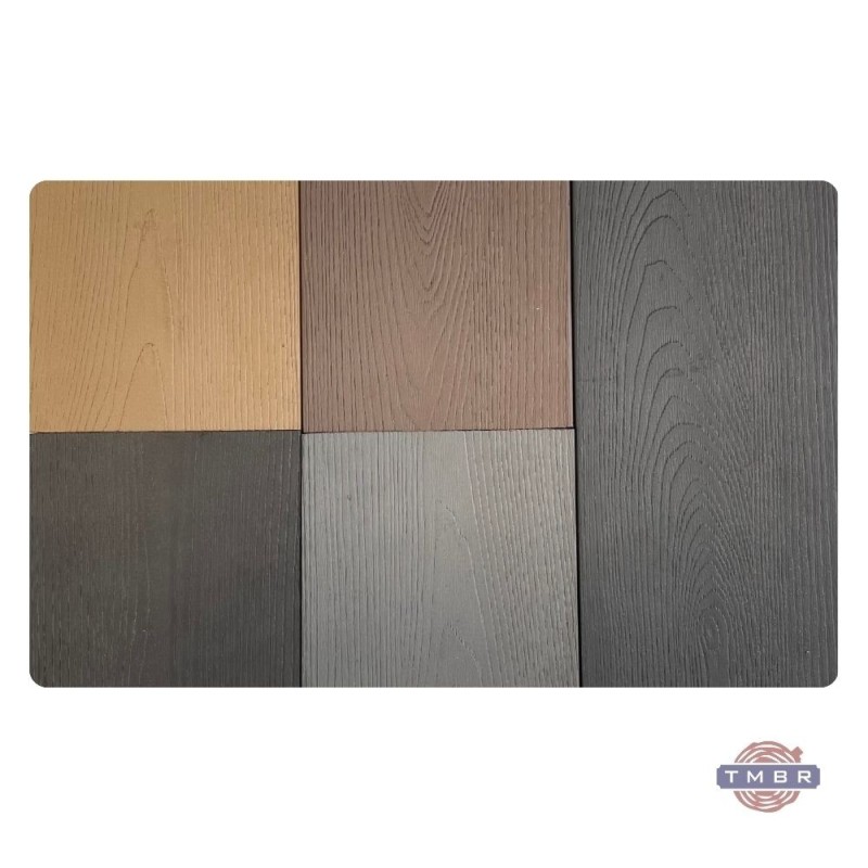 Scandic WPC Solid pilnavidurė terasinė lenta 20x141, medžio imitacija/rifliuota