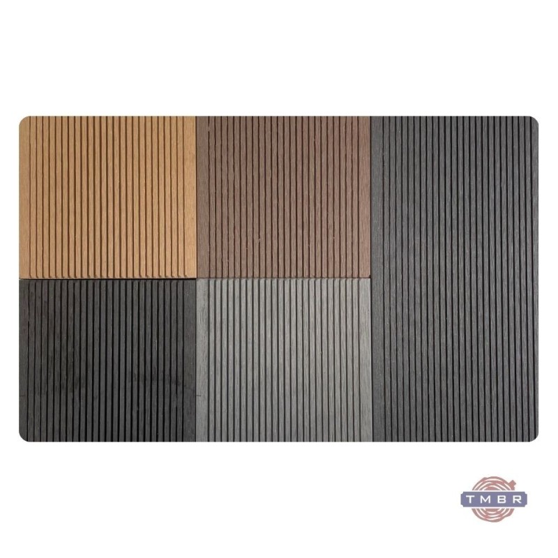 Scandic WPC Solid pilnavidurė terasinė lenta 20x141, medžio imitacija/rifliuota